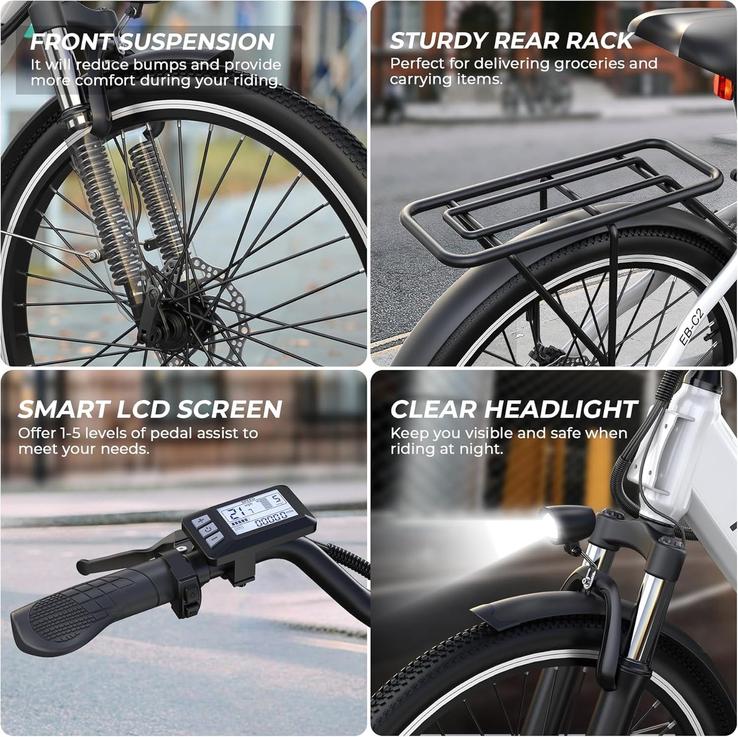 Electric Bike for Adults Funhang