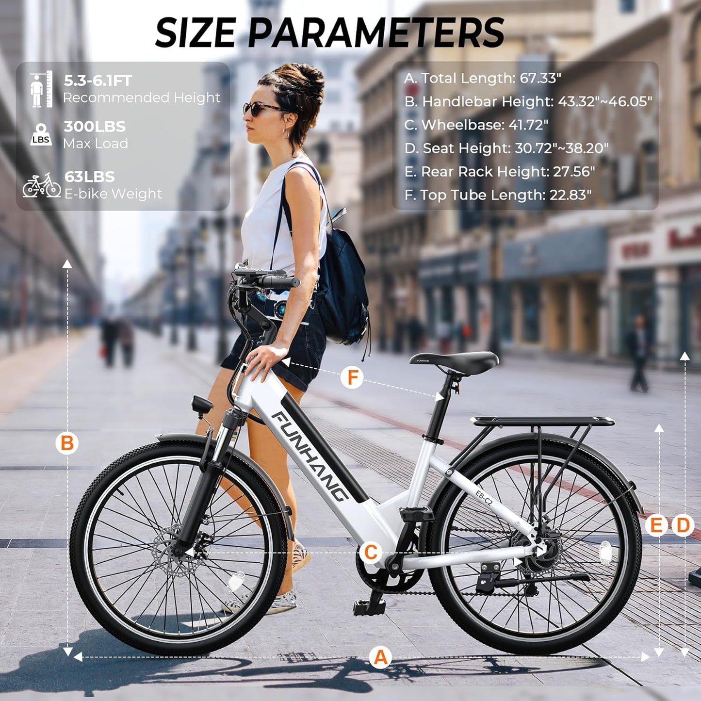 Electric Bike for Adults Funhang