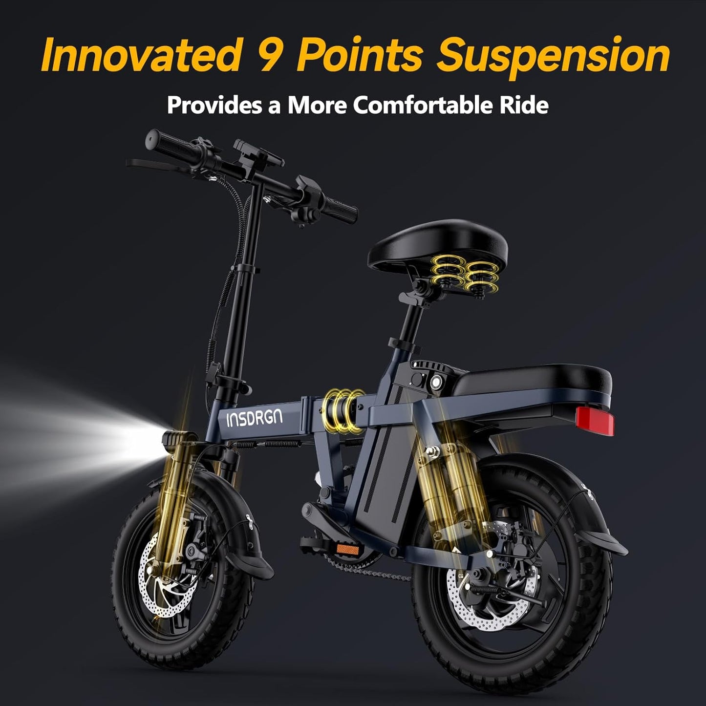 Folding Electric Bike for Adults INSDRGN